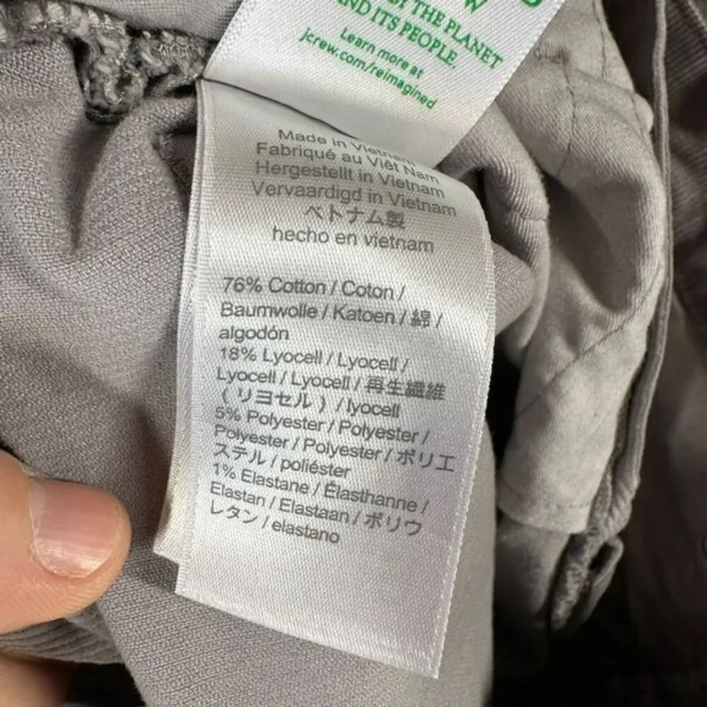 NWT J.Crew Corduroy Chino‎ Pants Womens 30 Gray 27